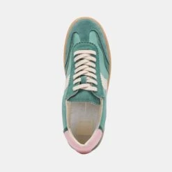 NOTICE SNEAKERS GREEN SUEDE(Notice Sneakers Green Suede) -Dolce Vita Sale Store DOLCEVITA SNEAKERS NOTICE WHITEGREENLEATHER 06