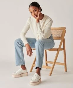 TIGER SNEAKERS WHITE LEATHER(Tiger Sneakers White Leather) -Dolce Vita Sale Store DOLCEVITA SNEAKERS TIGER WHITELEATHER ONFOOT 4