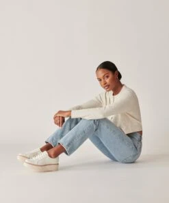 TIGER SNEAKERS WHITE LEATHER(Tiger Sneakers White Leather) -Dolce Vita Sale Store DOLCEVITA SNEAKERS TIGER WHITELEATHER ONFOOT 6