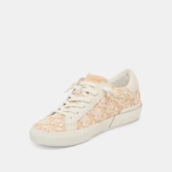 ZINA FLORAL SNEAKERS CREME FLORAL RAFFIA(Zina Floral Sneakers Creme Floral Raffia) 7 ZINA FLORAL SNEAKERS CREME FLORAL RAFFIA(Zina Floral Sneakers Creme Floral Raffia) -Dolce Vita Sale Store DOLCEVITA SNEAKERS ZINAFLORAL CREMEFLORALRAFFIA 08
