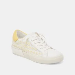 ZINA FLORAL SNEAKERS WHITE YELLOW FLORAL MESH(Zina Floral Sneakers White Yellow Floral Mesh) 3 ZINA FLORAL SNEAKERS WHITE YELLOW FLORAL MESH(Zina Floral Sneakers White Yellow Floral Mesh) -Dolce Vita Sale Store DOLCEVITA SNEAKERS ZINAFLORAL WHITE YELLOWFLORALMESH 01