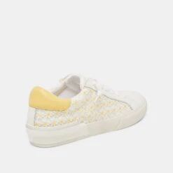 ZINA FLORAL SNEAKERS WHITE YELLOW FLORAL MESH(Zina Floral Sneakers White Yellow Floral Mesh) 4 ZINA FLORAL SNEAKERS WHITE YELLOW FLORAL MESH(Zina Floral Sneakers White Yellow Floral Mesh) -Dolce Vita Sale Store DOLCEVITA SNEAKERS ZINAFLORAL WHITE YELLOWFLORALMESH 03