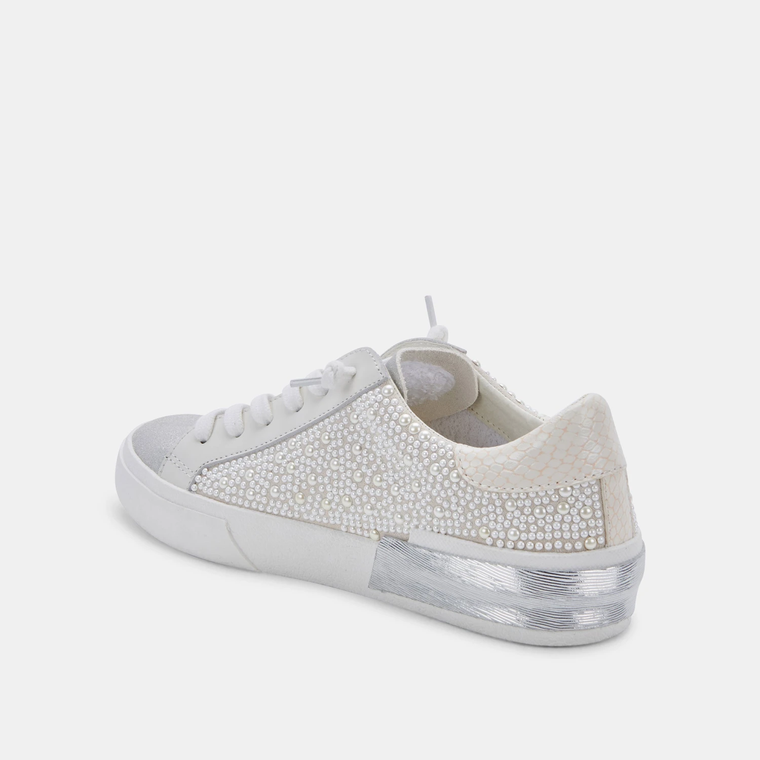 ZINA PEARL SNEAKERS VANILLA PEARLS(Zina pearl in vanilla pearls) ZINA PEARL SNEAKERS VANILLA PEARLS(Zina Pearl In Vanilla Pearls) -Dolce Vita Sale Store DOLCEVITA SNEAKERS ZINAPEARL SILVERPEARLS 09