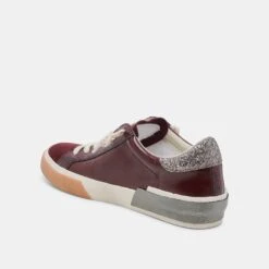 ZINA SNEAKERS BURGUNDY CRINKLE PATENT(Zina Sneakers Burgundy Crinkle Patent) -Dolce Vita Sale Store DOLCEVITA SNEAKERS ZINA BURGUNDYCRINKLEPATENT 08