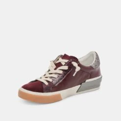 ZINA SNEAKERS BURGUNDY CRINKLE PATENT(Zina Sneakers Burgundy Crinkle Patent) -Dolce Vita Sale Store DOLCEVITA SNEAKERS ZINA BURGUNDYCRINKLEPATENT 09