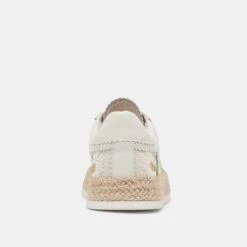 AZALIA SNEAKERS WHITE FLORAL RAFFIA(Azalia Sneakers White Floral Raffia) -Dolce Vita Sale Store DOLCEVITA SNEAKER AZALIA WHITEFLORALRAFFIA 05