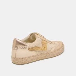 NOTICE ESPADRILLE BEAD SNEAKERS GOLD MULTI BURLAP(Notice Espadrille Bead Sneakers Gold Multi Burlap) -Dolce Vita Sale Store DOLCEVITA SNEAKER NOTICEESPADRILLEBEAD GOLDMULTIBURLAP 03