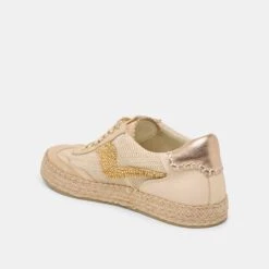 NOTICE ESPADRILLE BEAD SNEAKERS GOLD MULTI BURLAP(Notice Espadrille Bead Sneakers Gold Multi Burlap) -Dolce Vita Sale Store DOLCEVITA SNEAKER NOTICEESPADRILLEBEAD GOLDMULTIBURLAP 09