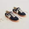 NOTICE SNEAKERS NAVY SUEDE(Notice Sneakers Navy Suede)