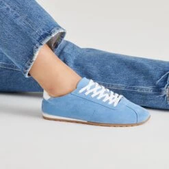 SERINA SNEAKERS BLUE SUEDE(Serina Sneakers Blue Suede) -Dolce Vita Sale Store DOLCEVITA SNEAKER SERINA BLUESUEDE ONFOOT 02
