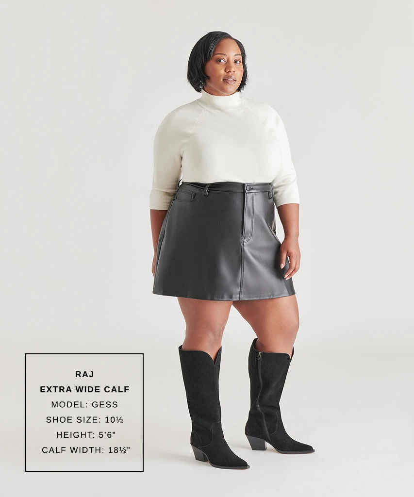 RAJ EXTRA WIDE CALF BOOTS ONYX SUEDE(Raj extra wide calf boots onyx suede) RAJ EXTRA WIDE CALF BOOTS ONYX SUEDE(Raj Extra Wide Calf Boots Onyx Suede) -Dolce Vita Sale Store GESS RAJ XWC