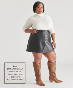 RAJ EXTRA WIDE CALF BOOTS BROWN SUEDE(Raj Extra Wide Calf Boots Brown Suede) -Dolce Vita Sale Store GESS RAJ XWC 2