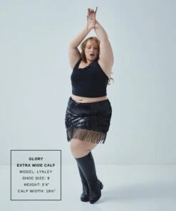 GLORY H2O EXTRA WIDE CALF BOOTS BLACK LEATHER(Glory H2o Extra Wide Calf Boots Black Leather) -Dolce Vita Sale Store LYNLEY GLORY XWC
