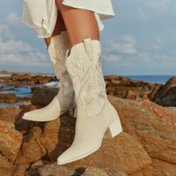 VORAH PEARL BOOTS CREME SEQUIN(Vorah Pearl Boots Creme Sequin) -Dolce Vita Sale Store VORAH PEARL CREME SEQUIN 1