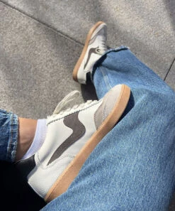 NOTICE SNEAKERS WHITE GREY LEATHER(Notice Sneakers White Grey Leather) -Dolce Vita Sale Store ac