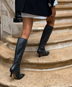 Dolce Vita AUGGIE BOOTS BLACK LEATHER(Auggie Boots Black Leather) -Dolce Vita Sale Store gyra b